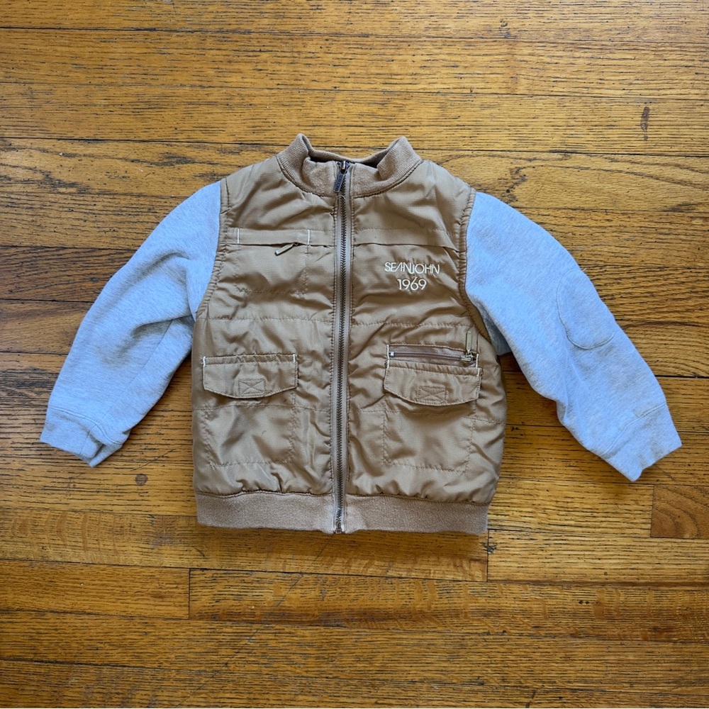 Kids Tan and Gray Jacket